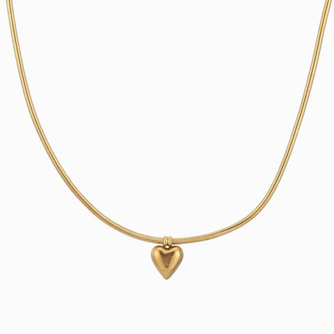 Collar casual de acero inoxidable chunky