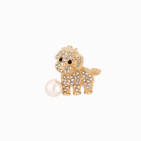 PRENDEDOR PERRITO CON BRILLOS