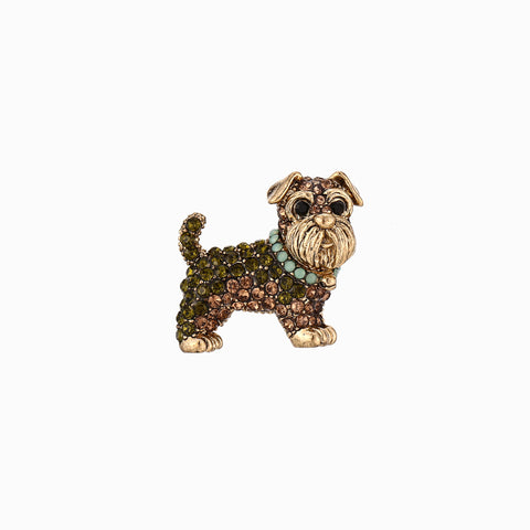 PRENDEDOR PERRITO CON BRILLOS