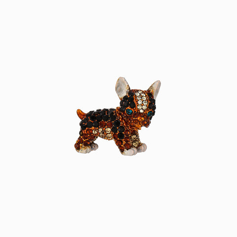 PRENDEDOR PERRITO CON BRILLOS