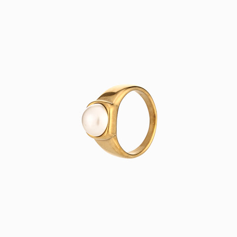ANILLO CHUNKY PERLA