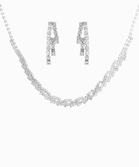 Juego de collar y aretes de noche