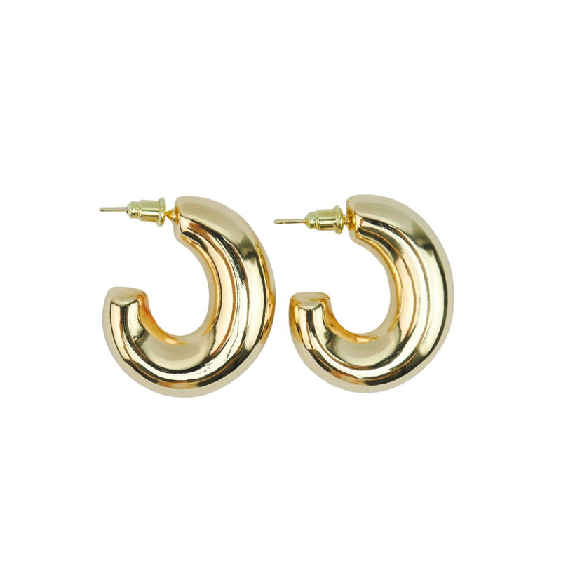 ARETES CHUNKY DORADOS