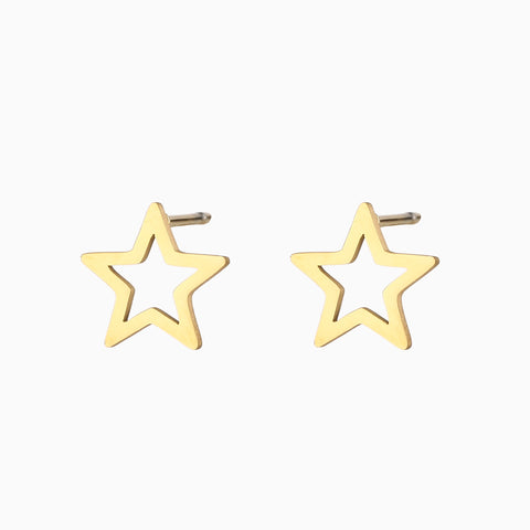 Aretes minis en forma de estrella