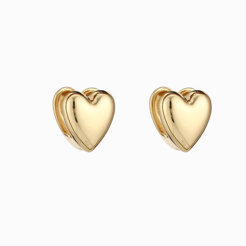 Aretes chunky corazón