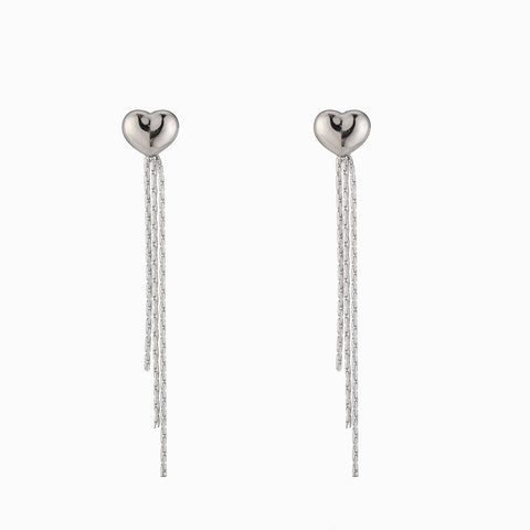 Aretes casuales de acero inoxidable