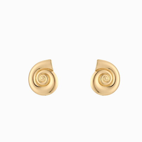 Aretes casuales caracol