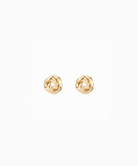 Aretes redondos casuales con relieve