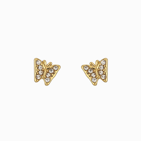 Aretes de punto en forma en forma de mariposa