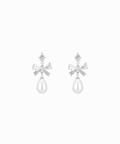 Aretes de perla de noche