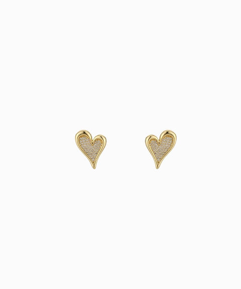 Aretes en forma de corazón