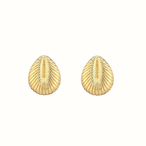 Aretes en forma de gota con textura