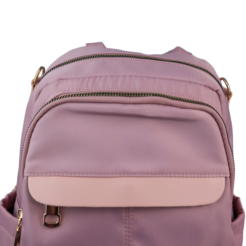 MOCHILA MEDIANA ROSA CLARO