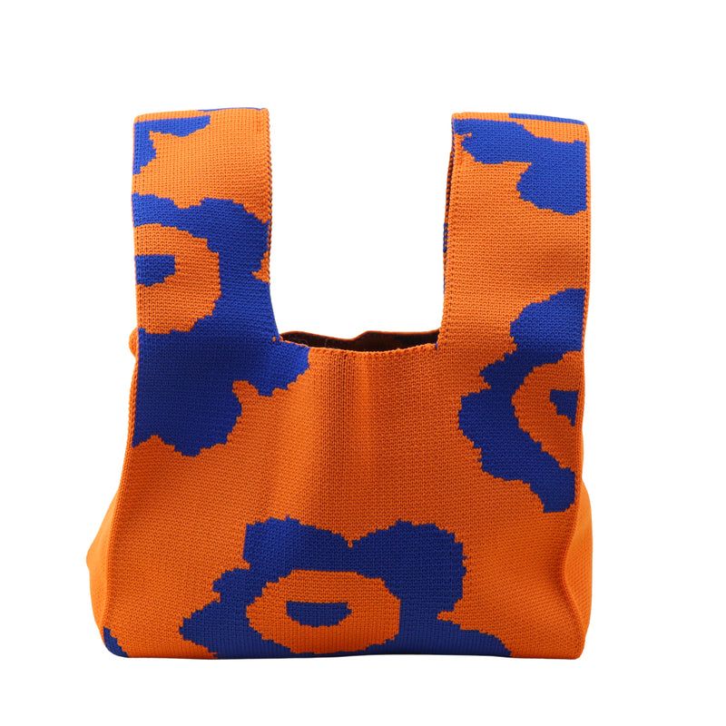 BOLSA CHICA BICOLOR NARANJA Y AZUL
