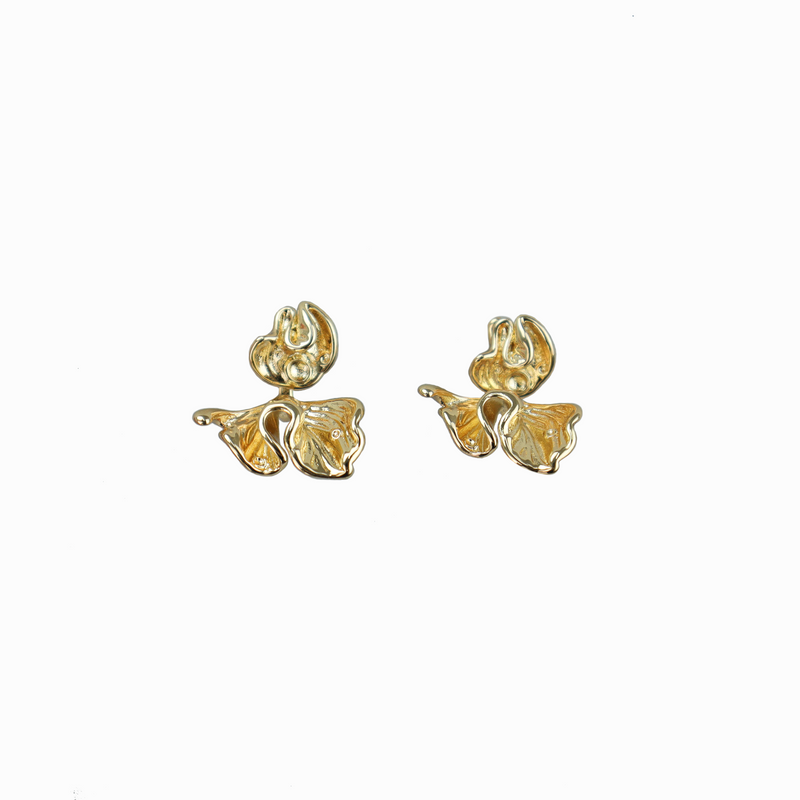 Aretes casuales flor