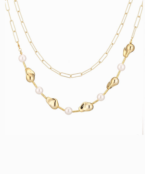 Collar duo dorado