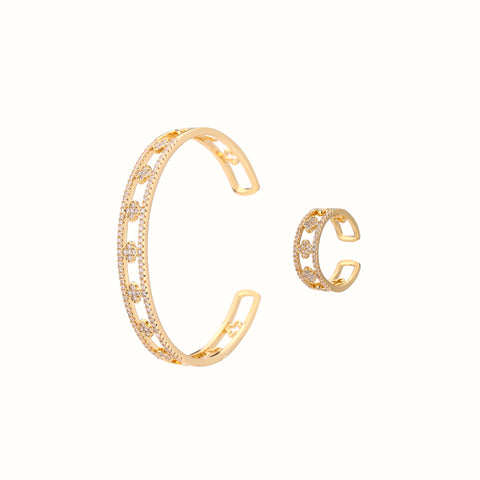 Juego pulsera y anillo
